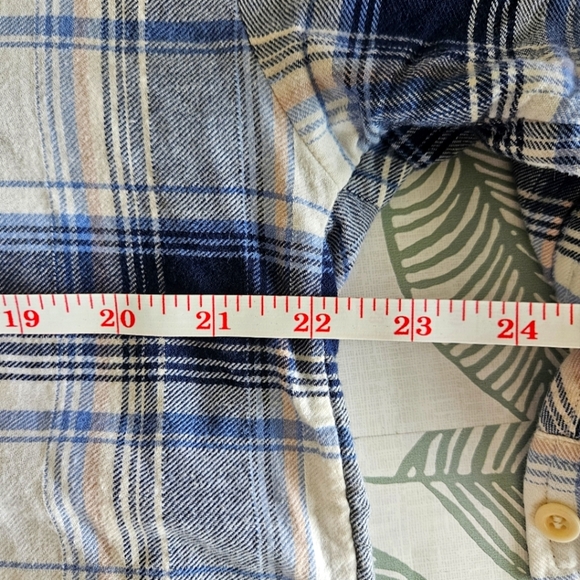 Madewell Flannel Long-Sleeve Boxy‎ Shirt in Herringbone, Size Small - Picture 4 of 4